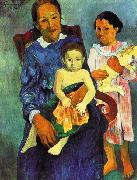 Paul Gauguin Tahitian Woman with Children 4 oil painting